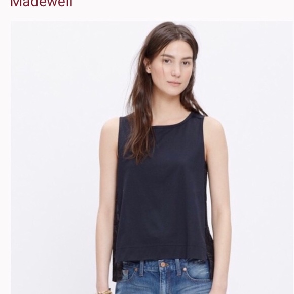 GORGEOUS madewell thread work embroidered tank - Picture 2 of 8